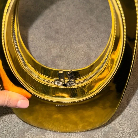 Coperni Mini Swipe Mirrored Metallic Gold Tote Bag - Picture 7 of 12